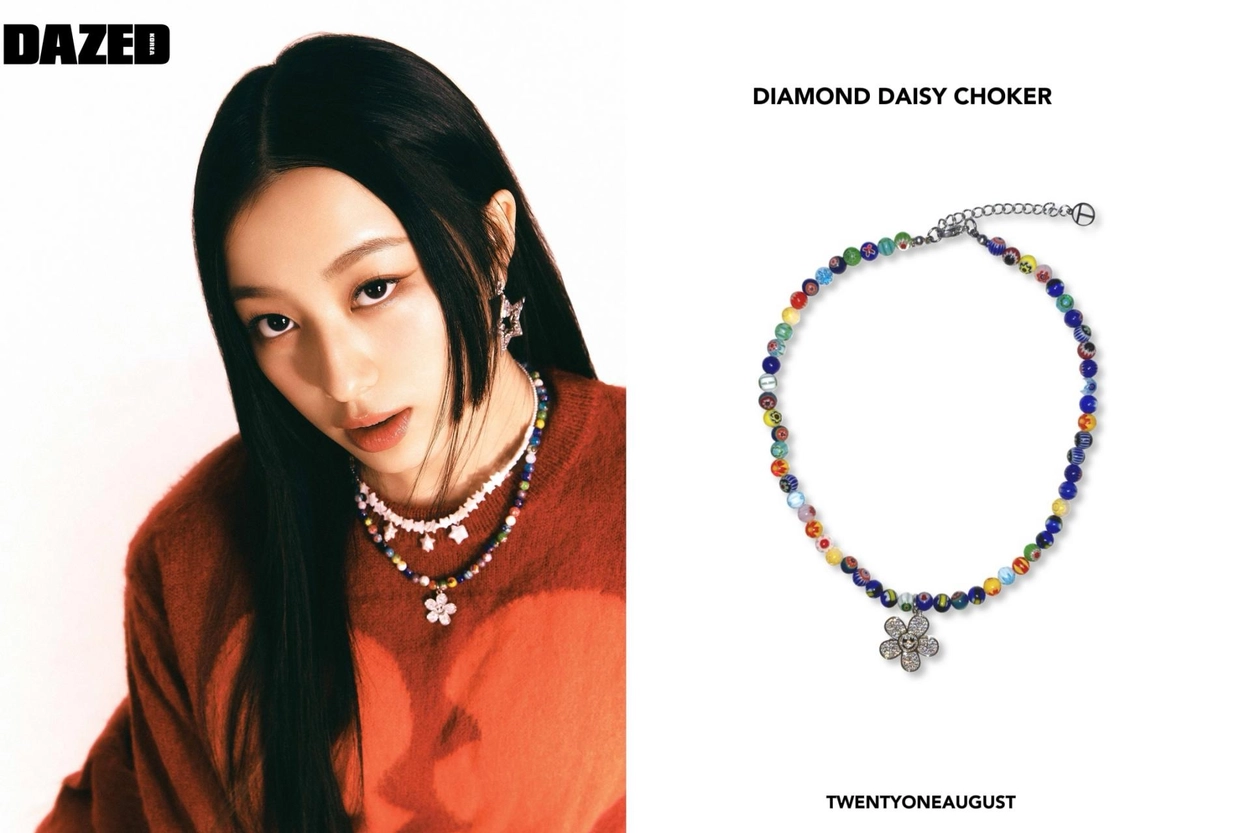 TWENTYONEAUGUST☆[QUEENIE] DIAMOND DAISY CHOKER QUEENIE】 DIAMOND DAISY CHOKER : twentyoneaugust