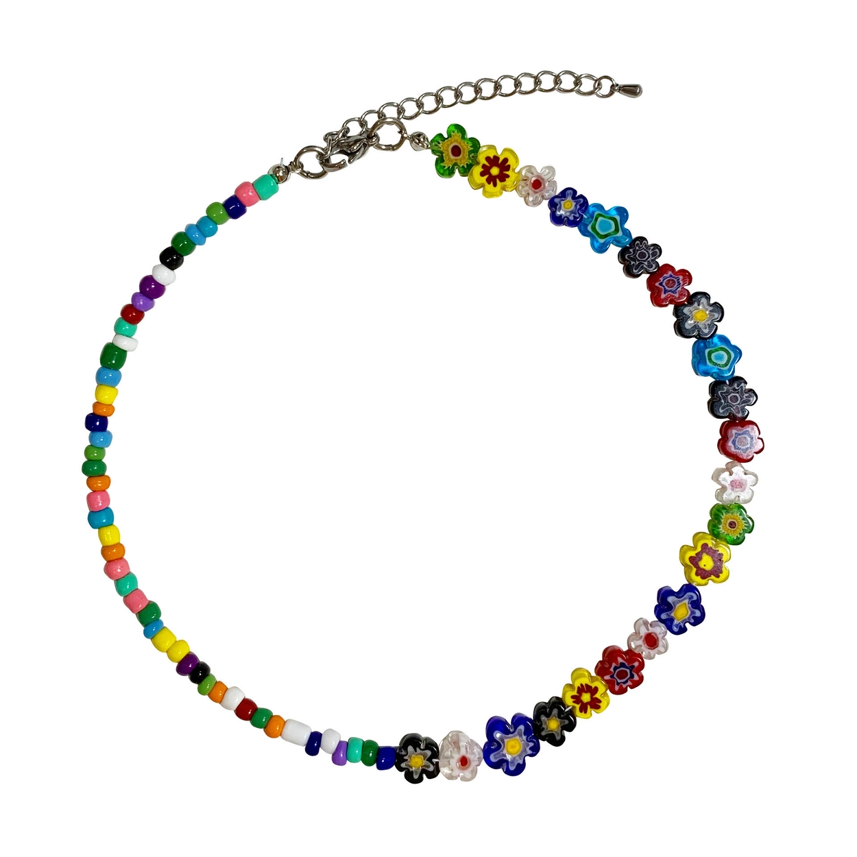 TWENTYONEAUGUST☆[QUEENIE] DAISY SMILEYFACE BEAD CHOKER QUEENIE】 DAISY BEAD CHOKER : twentyoneaugust-ww