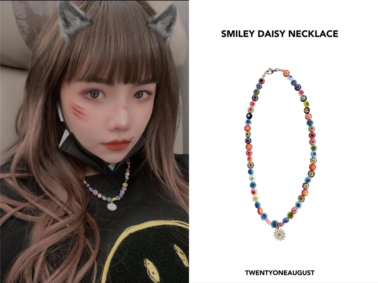 TWENTYONEAUGUST☆[QUEENIE] SMILEY DAISY NECKLACE QUEENIE】 SMILEY DAISY NECKLACE : twentyoneaugust-ww