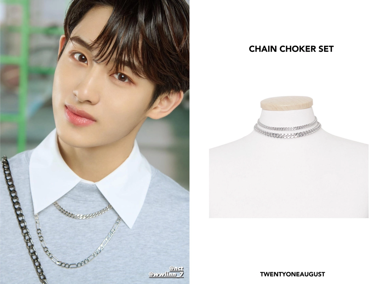 【TWENTYONEAUGUST】CHAIN CHOKER SET▲SEVEVNTEEN着用 CHAIN CHOKER SET : twentyoneaugust