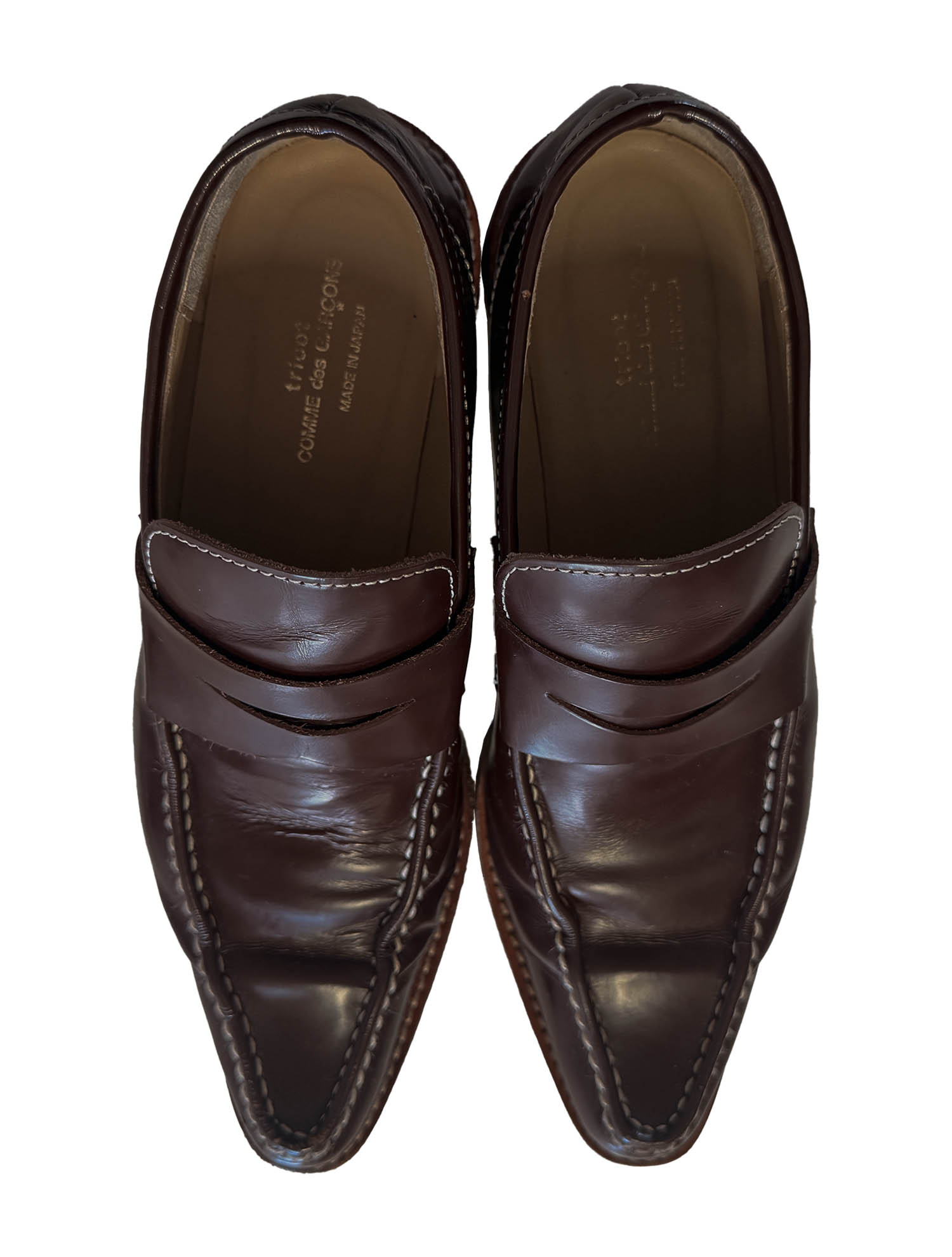 Tricot Comme des Garçons Brushed Leather Loafers : F.A.V Archive