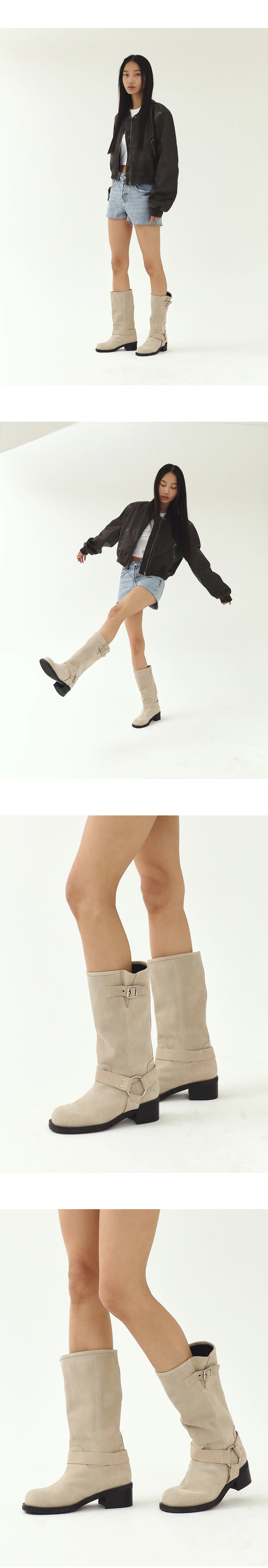 ブーツその他 TWVP MOON BIKER MIDDLE BOOTS Moon biker middle boots 23S02BE MOON BIKER MIDDLE BOOTS 문 바이커 미들부츠 23S02BE : TWVP
