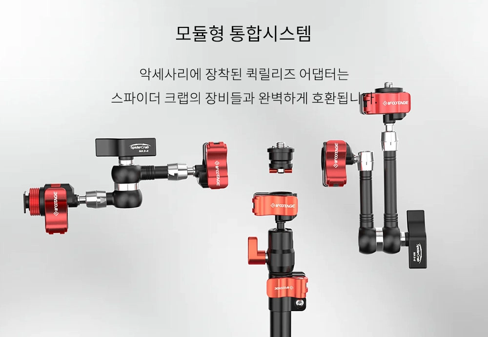 아이풋티지 스파이더크랩 퀵릴리즈 매직암 : 포비디지털