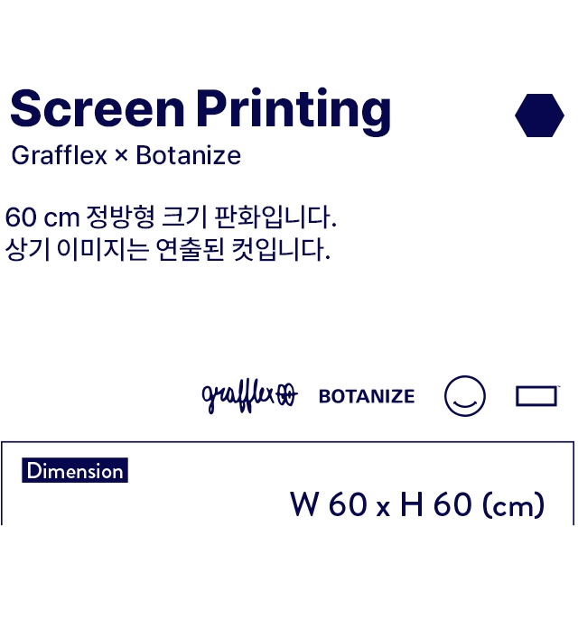 GRAFFLEX x BOTANIZE ] Screen printing : SOFT CORNER
