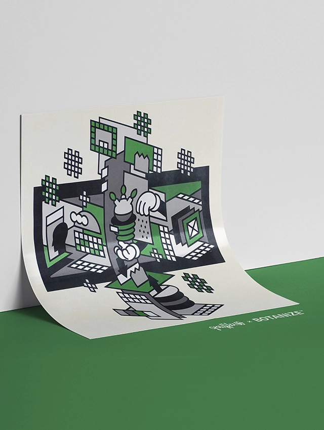 GRAFFLEX × BOTANIZE Screen printing GRAFFLEX × BOTANIZE Screen printing