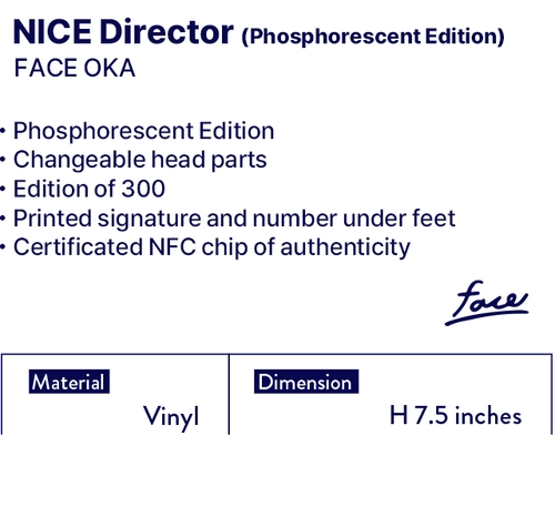最新作100%新品FACE OKA NICE Director (Phosphorescent Edition)蓄光 全裸監督 フィギュア ED300 村西とおる その他