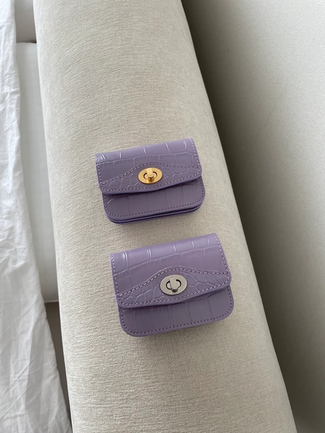 ★you a use★ Wonder wallet Croc lavender Gold/Silver Roto/Wonder wallet - Croc lavender : you a use | Official