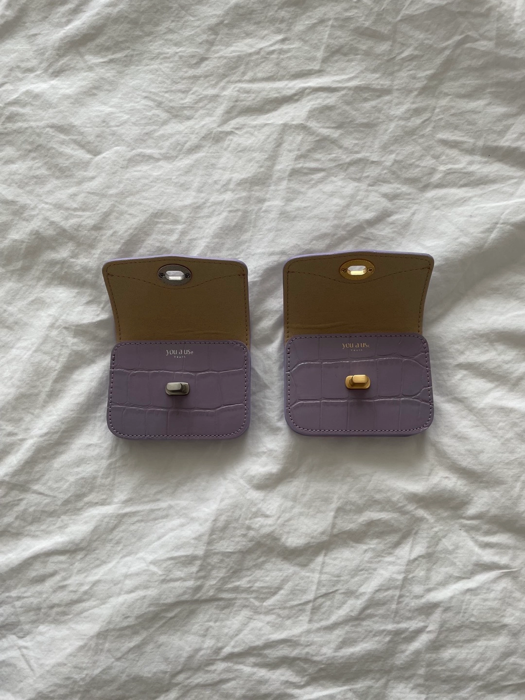 ★you a use★ Wonder wallet Croc lavender Gold/Silver Roto/Wonder wallet - Croc lavender : you a use | Official
