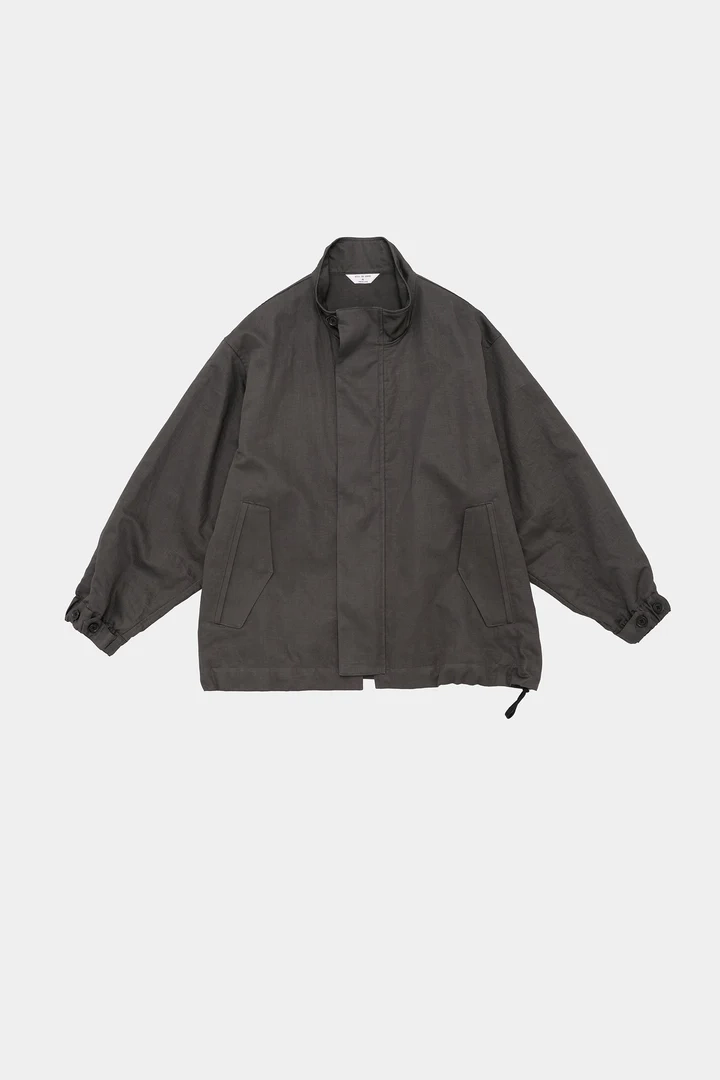 STILL BY HAND 스틸 바이 핸드 BL02261- Stand collar blouson BLACK