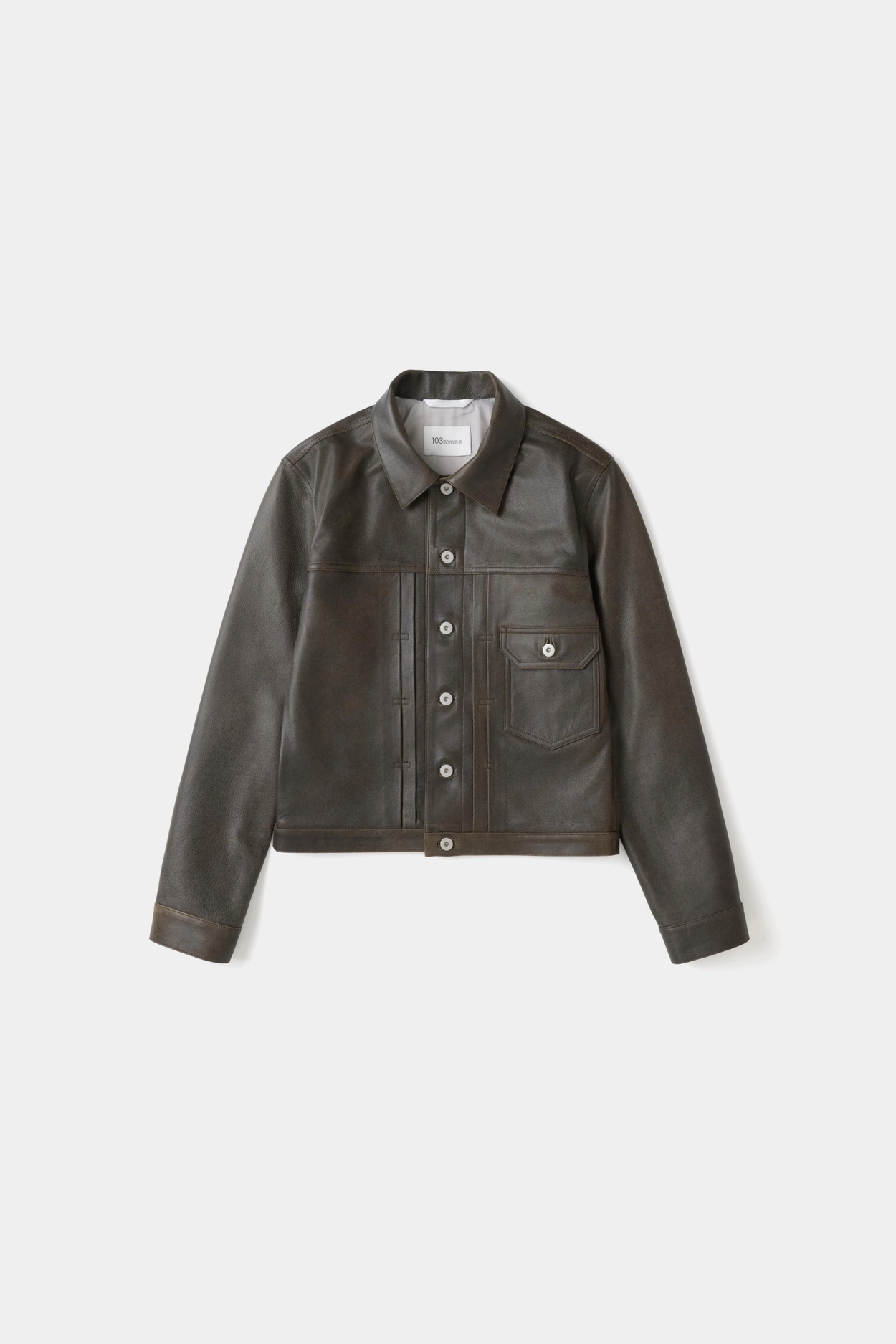 KANG JUNG SEOK] LEATHER TRUCKER JACKET [103MONSIEUR EXCLUSIVE]