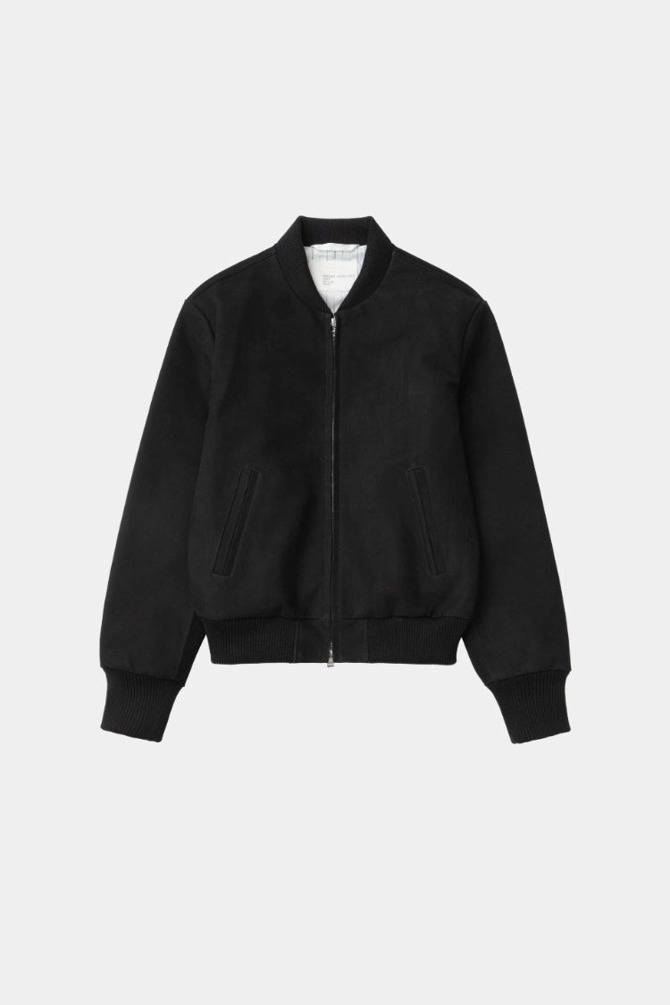 KANGJUNGSEOK] PERMANENT LEATHER JACKET Black