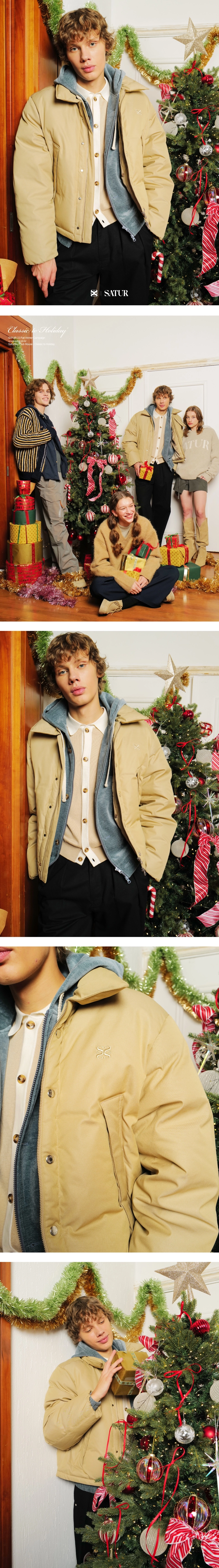 【SATUR】レディース ★(W) Lecce Two Tone Duck Down Padding★ Lecce Two Tone Duck Down Padding - Glitter Green Brown