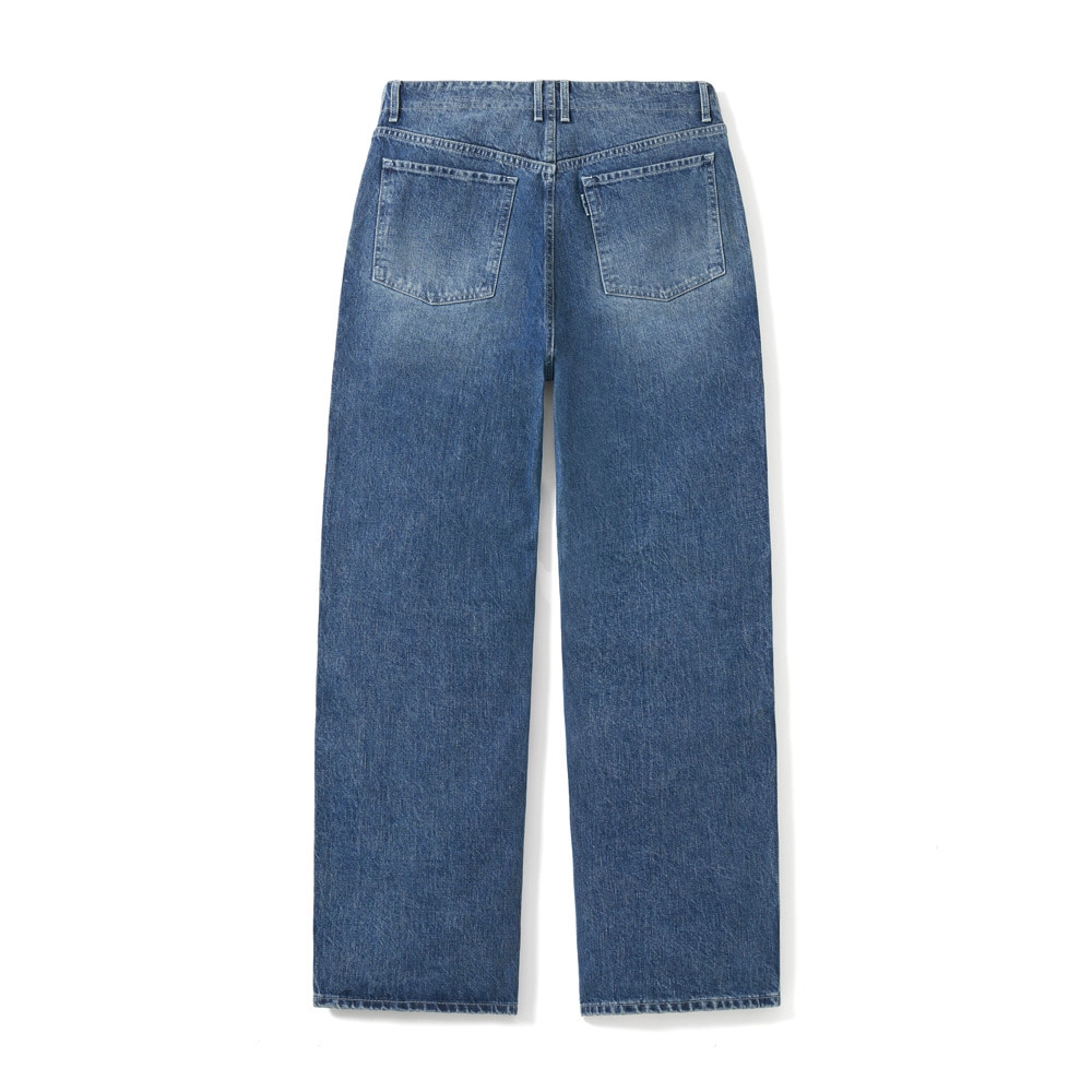 POTTERY One Washed Wide Denim Mid Blue