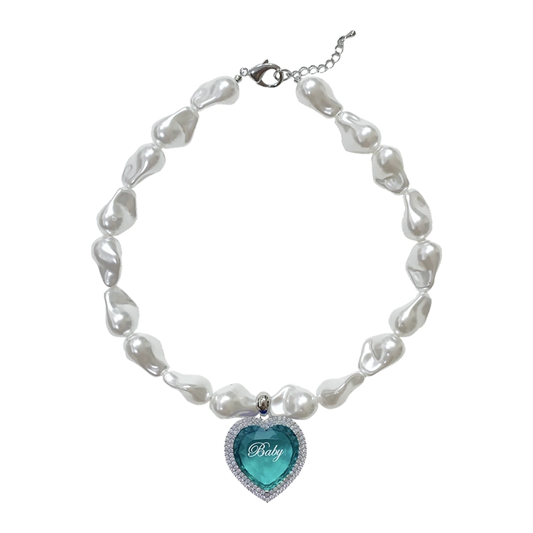 【HURJABOY】 Titanic Heart Baby Necklace : 2 Colors HURJABOYACC] Titanic Heart baby pearl necklace – SellerWork