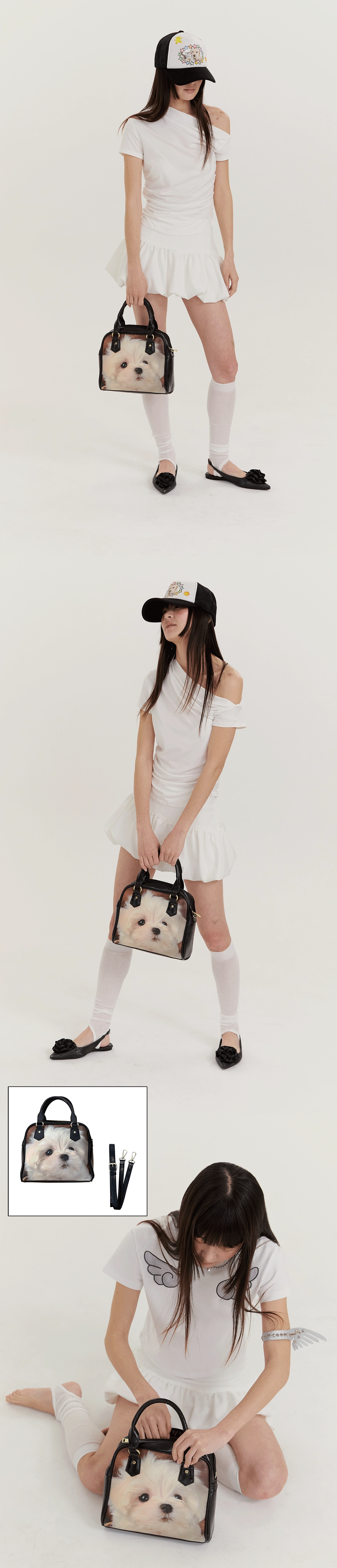 Puppy leather bag : HURJABOY
