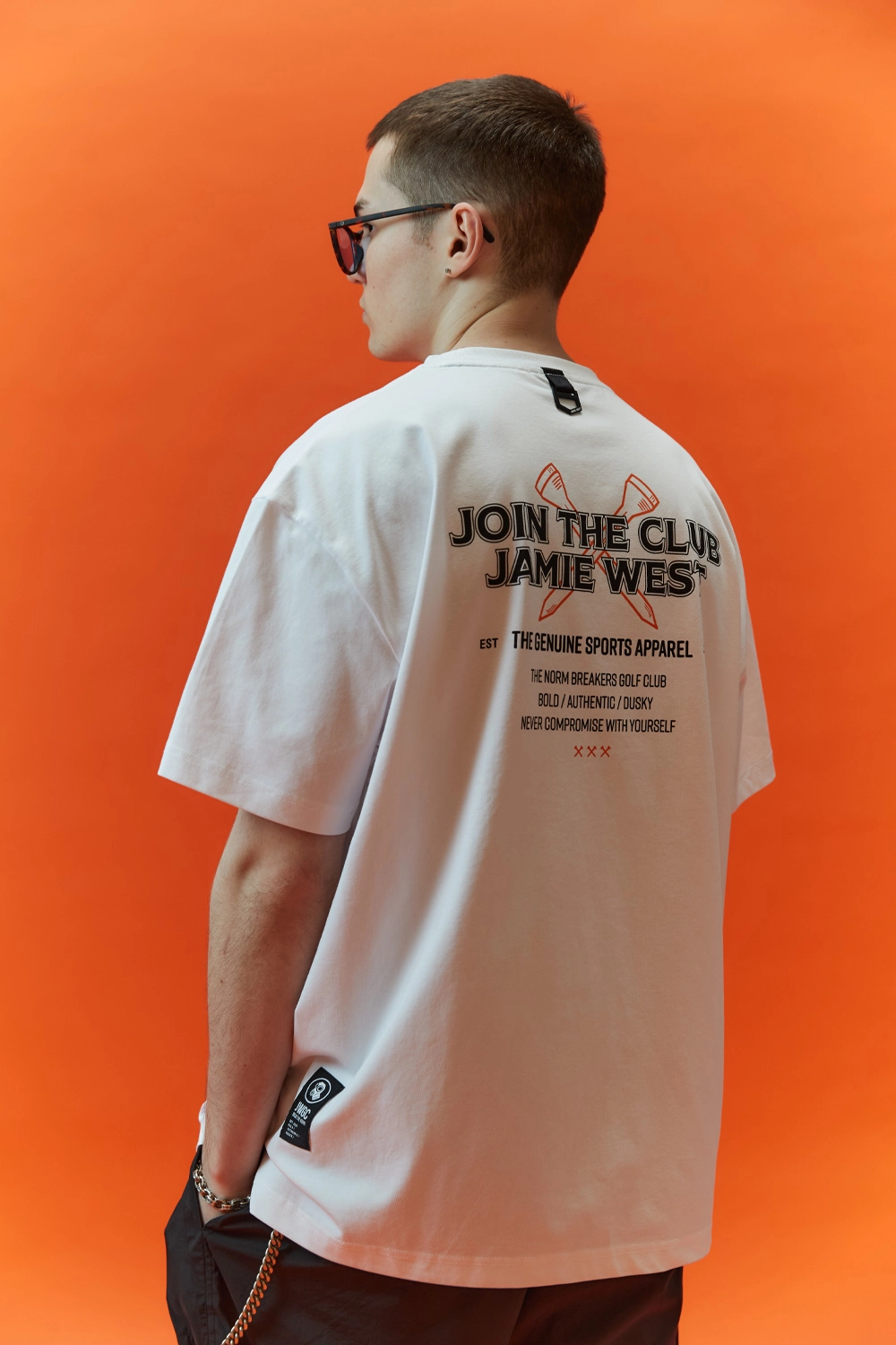 Club Print Sorona T-Shirts (WH) : JAMIE WEST | 제이미웨스트