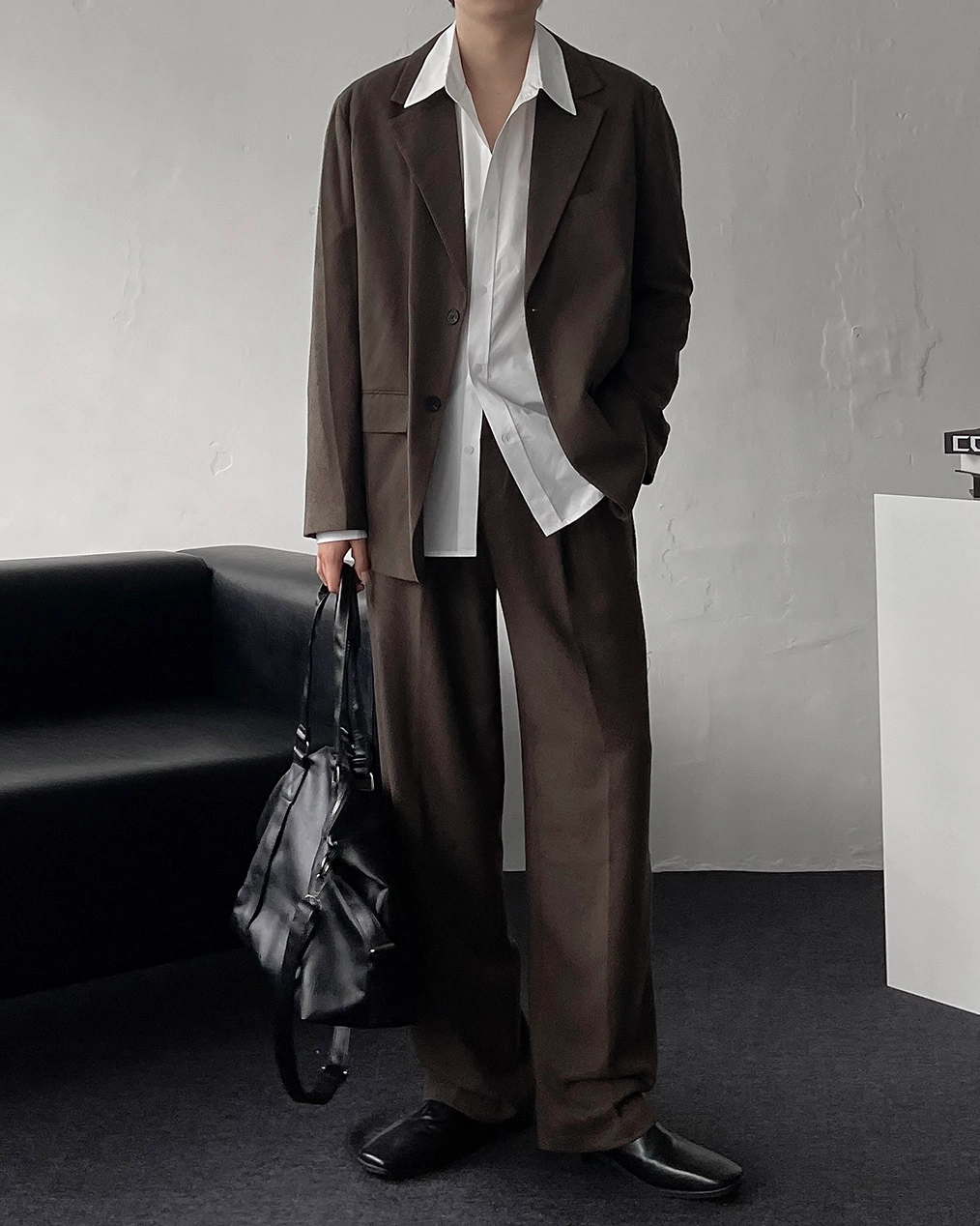 남자 박시핏 자켓