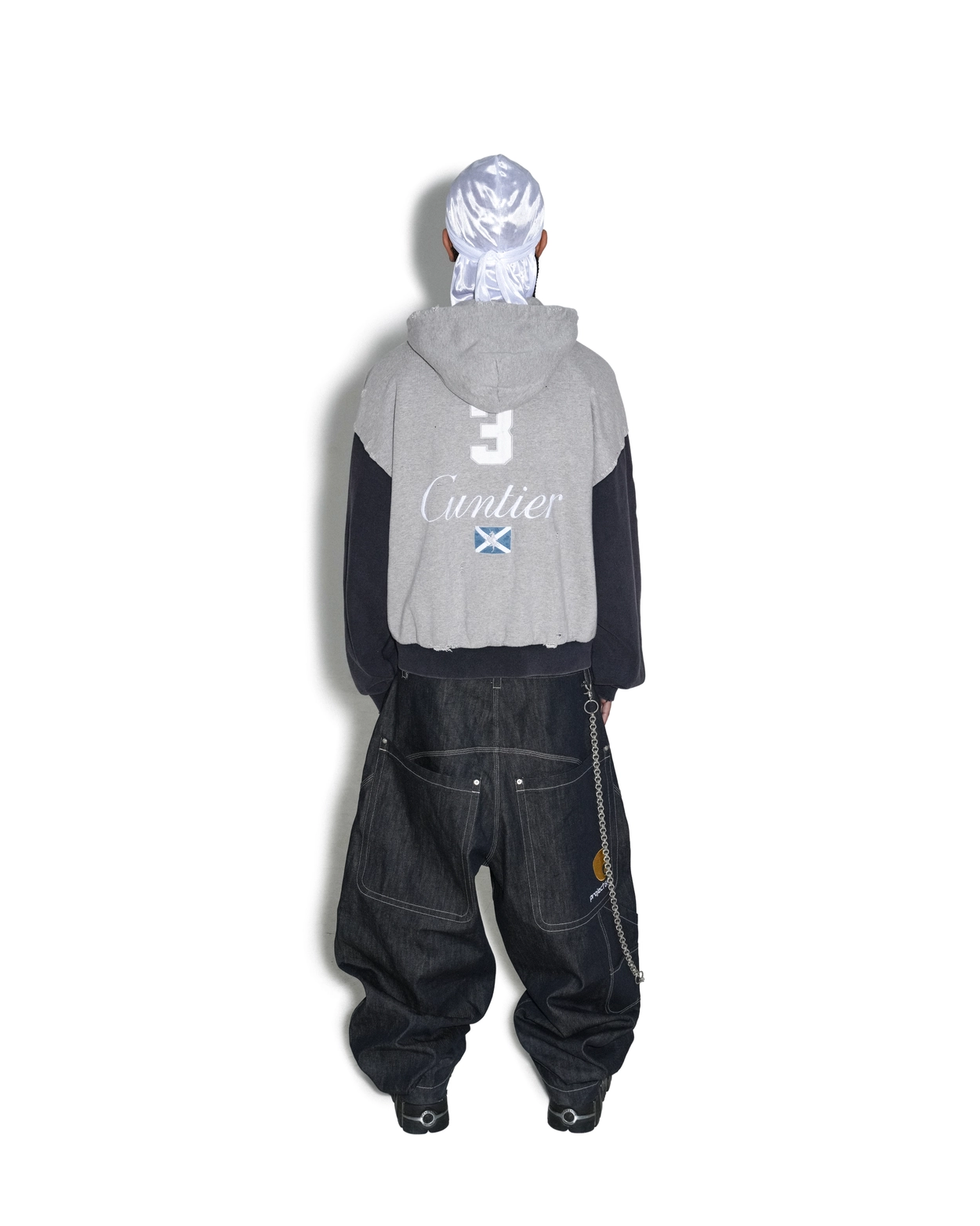 ★人気★【Project G/R】★Cuntier Zip Hoodi.e★Melange Grey★ CUNTIER ZIP HOODIE : PROJECT G/R