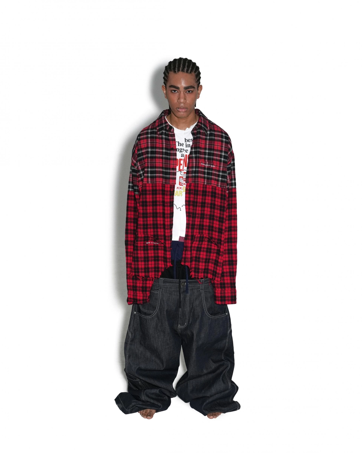 RETRO BAGGY DENIM PANTS : PROJECT G/R