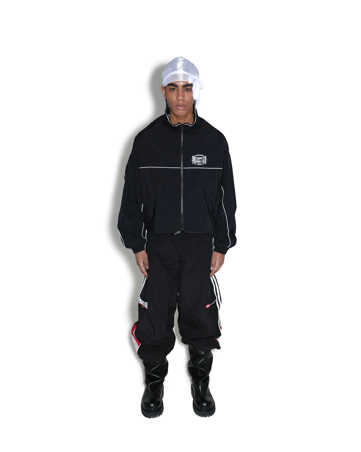 UPSIDE DOWN TRACK JACKET - BLACK : PROJECT G/R