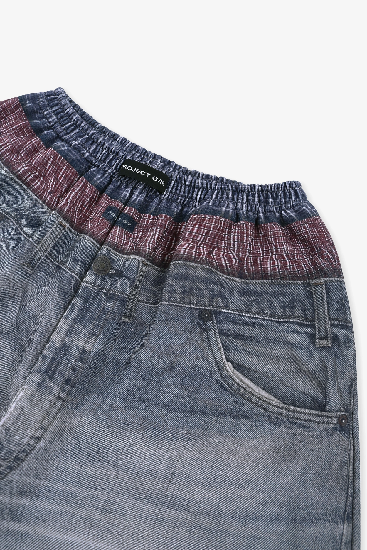 TROMPE-L'ŒIL SWEAT PANTS - BLUE : PROJECT G/R