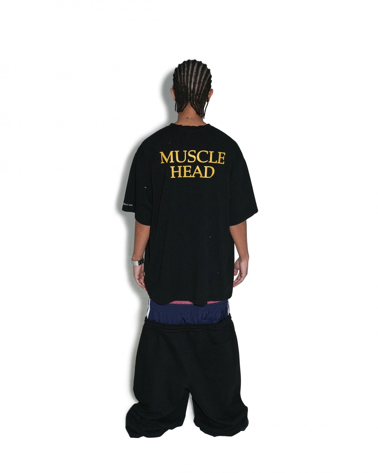 3 LAYERED SWEAT PANTS - BLACK : PROJECT G/R