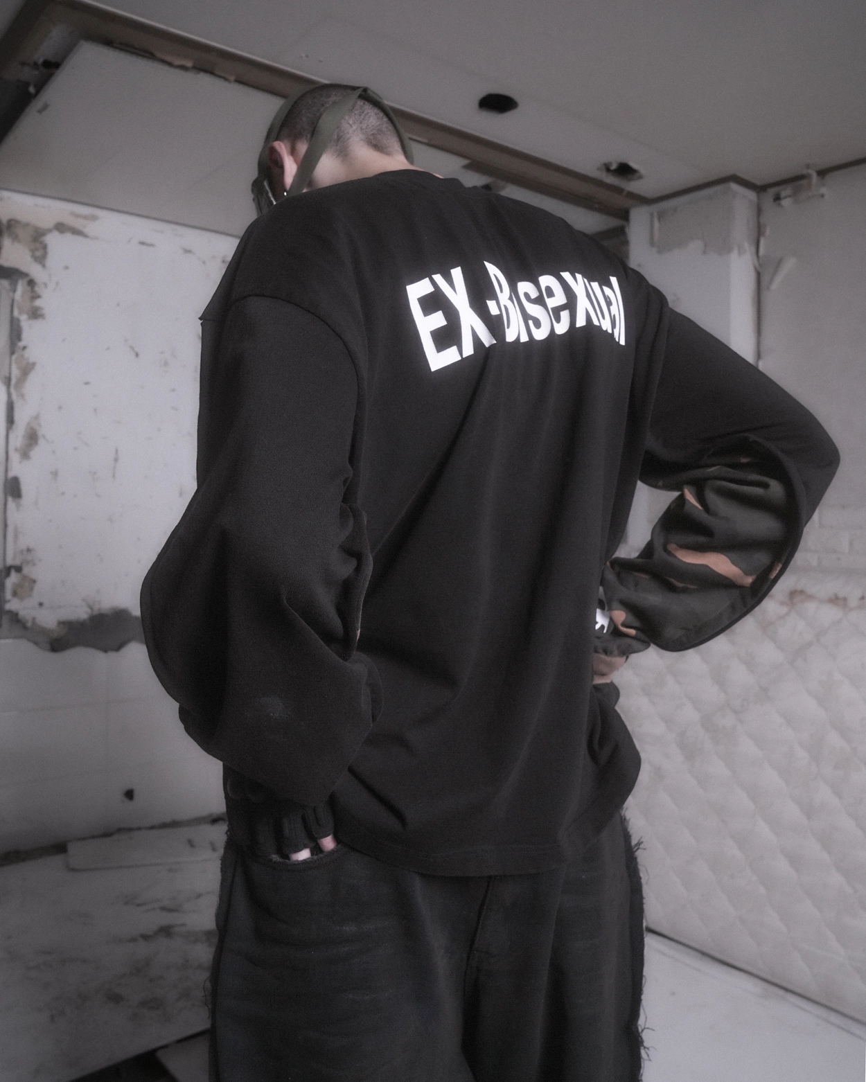 TWO FACED OUTSEAM LONG SLEEVE - BLACK / CAMO : PROJECT G/R