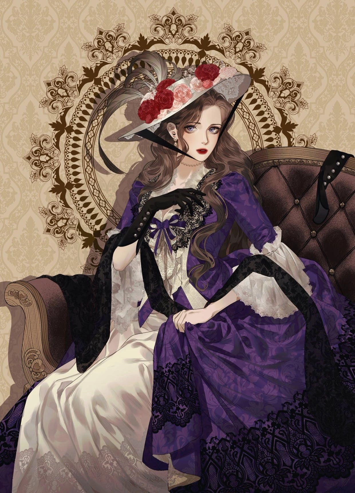 클립스튜디오 문양 패턴 레이스 브러쉬 소재, image size:1240x1720