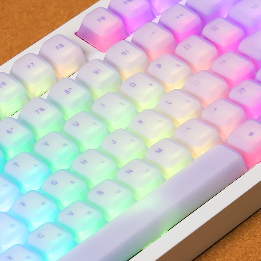 GUTS Jelly Pudding Pink 113 Keys Soft Cherry ABS Keyboard Keycaps