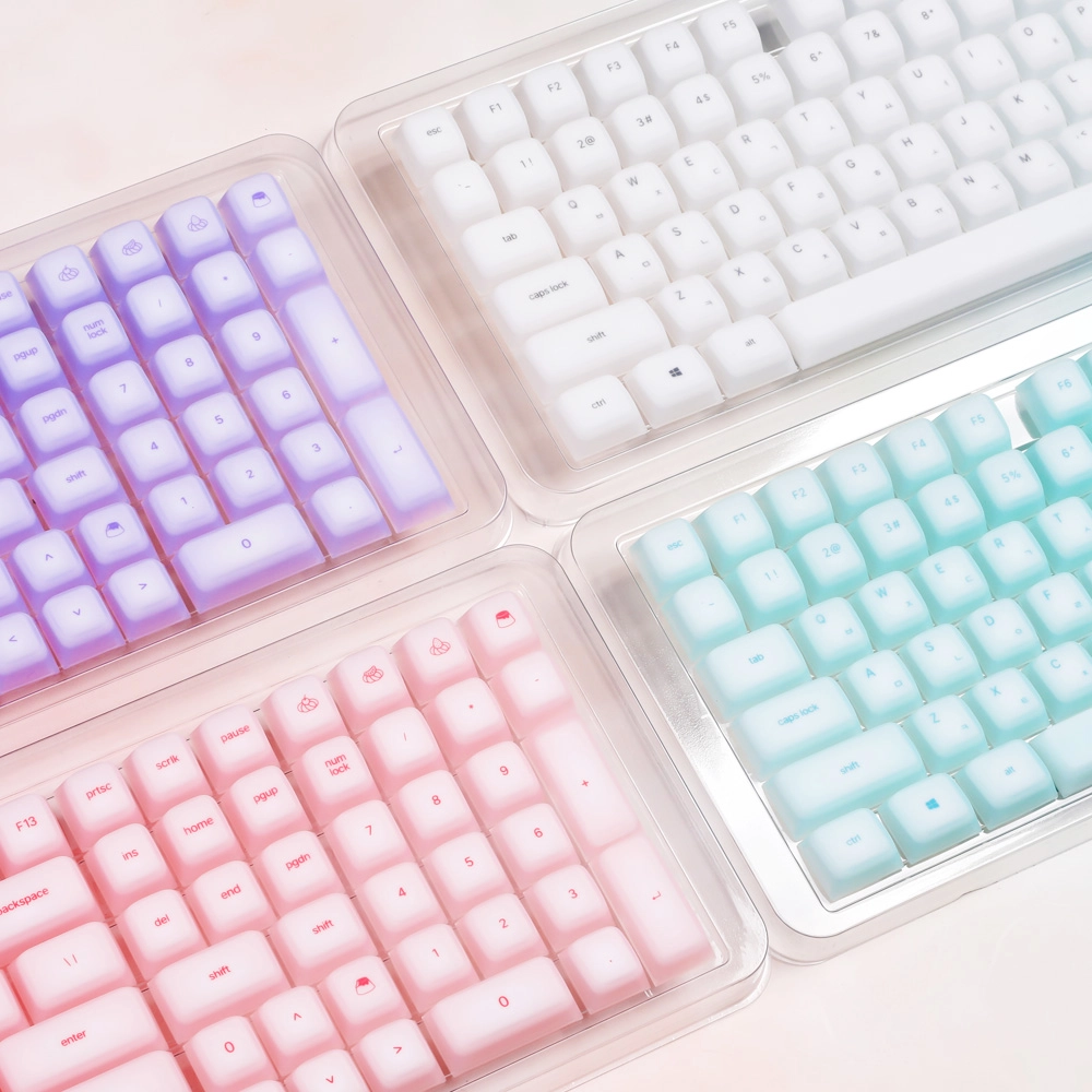 GUTS Jelly Pudding Pink 113 Keys Soft Cherry ABS Keyboard Keycaps