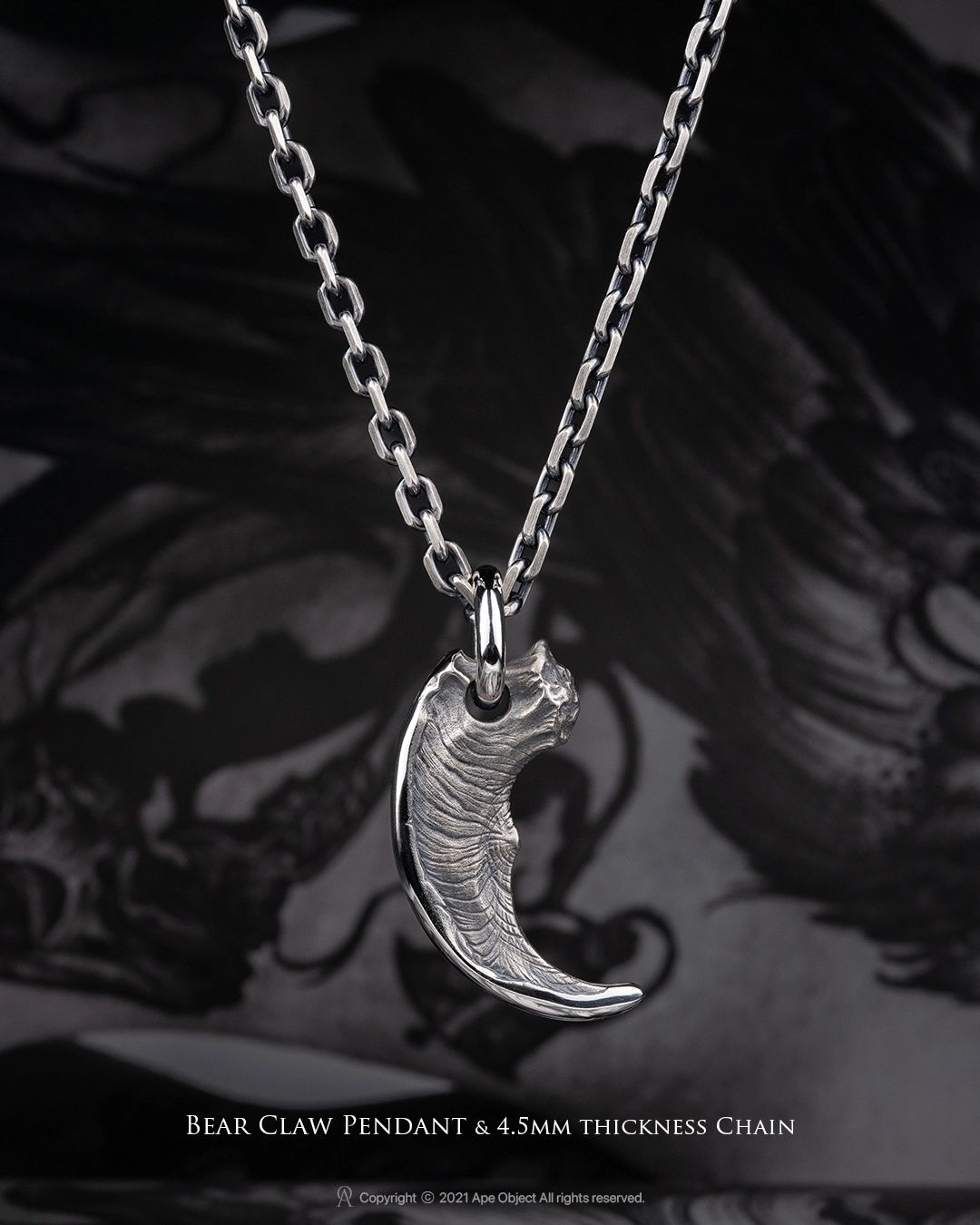 Bear Claw PendantㆍSilver 925 : Ape Object