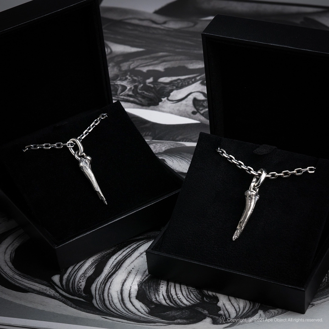 完売品】Bone connected short necklace