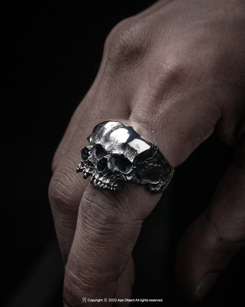 Skull Ring(III/no jaw)ㆍSilver 925 : Ape Object