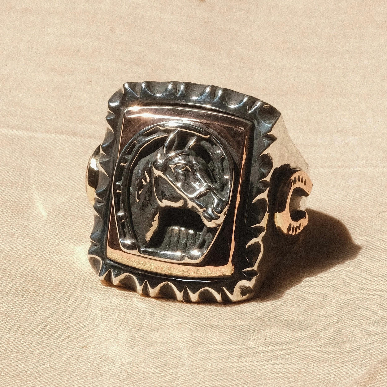 Signed Vintage Native American Navajo Sterling Silver