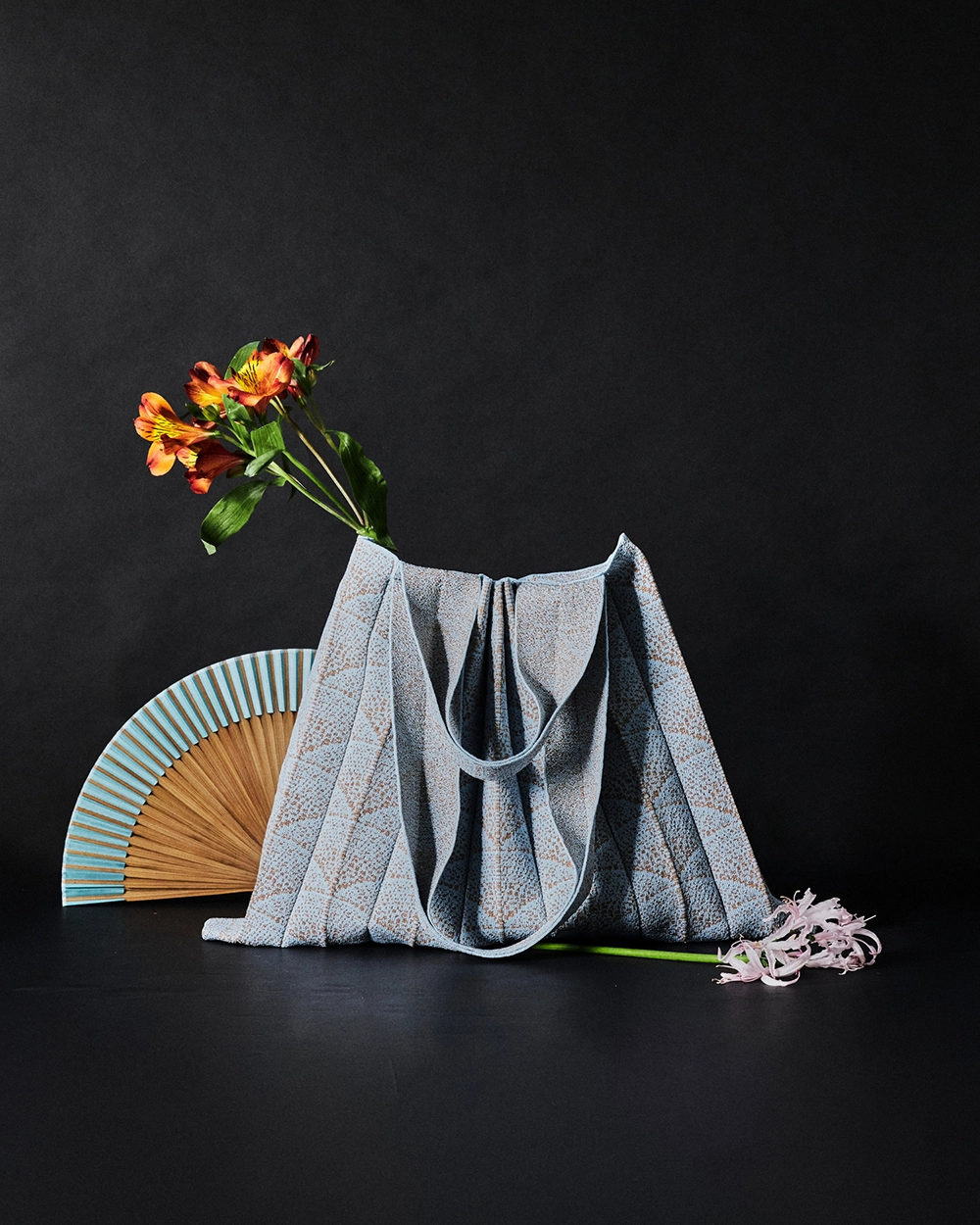2Way Shopper Bag Wide Sky Blue : PLEATSMAMA: Sustainable