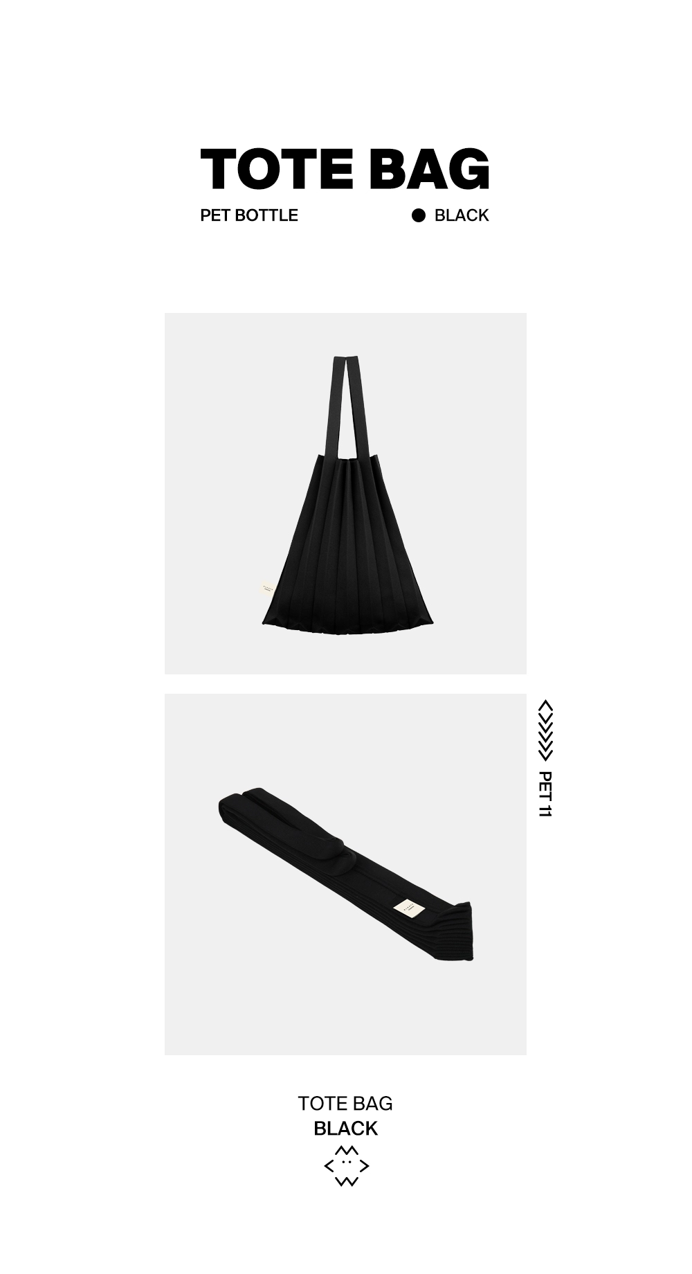 PLEATS MAMA 正規品関税込み MINI TOTE BAG BLACK Tote Bag Black : PLEATSMAMA: Sustainable Knit Pleats Bag