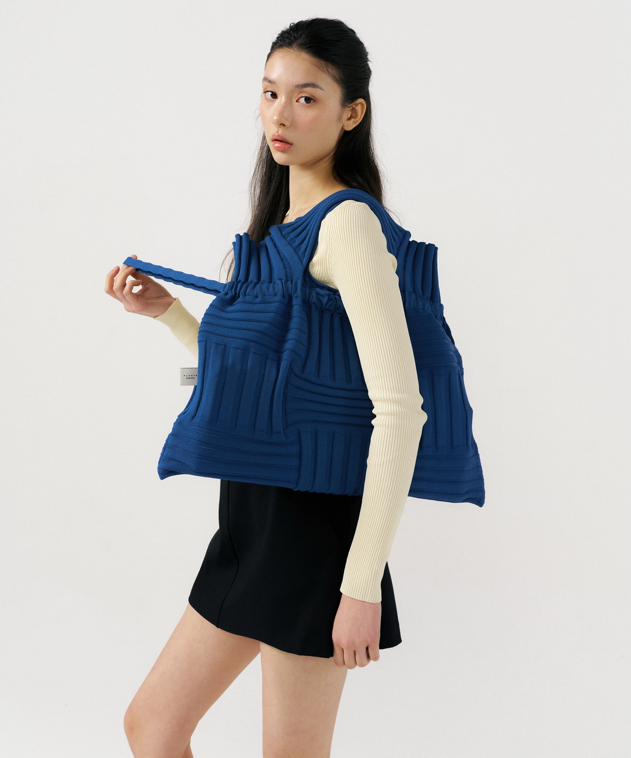 ビッグボウバッグ ブルー : プリーツママ