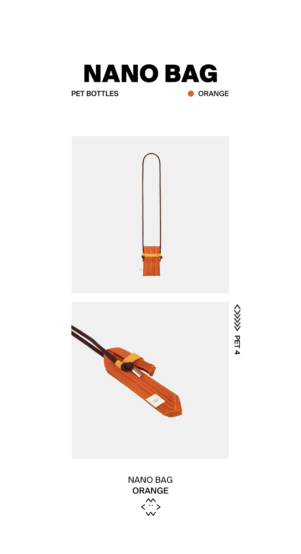 PLEATS MAMA 正規品関税込み SHOULDER BAG GRID ORANGE Nano Bag Orange : PLEATSMAMA: Sustainable Knit Pleats Bag