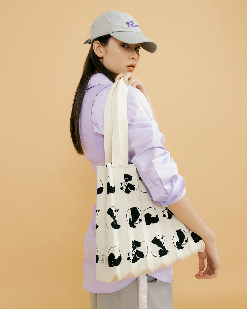 PANDA EDITION] 2WAY SHOPPER BAG ROLLING PANDA : PLEATSMAMA