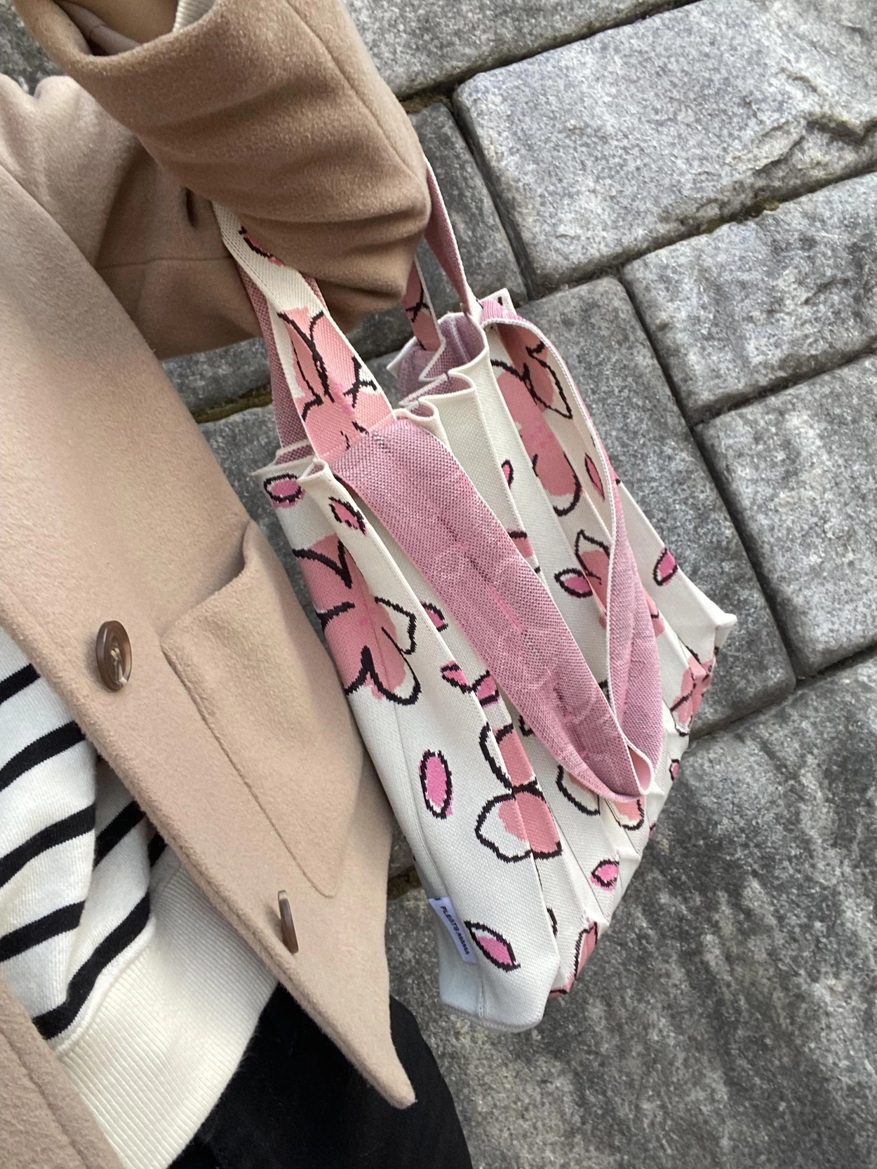 CHERRY BLOSSOM EDITION] Shoulder Bag Cream(free reusable