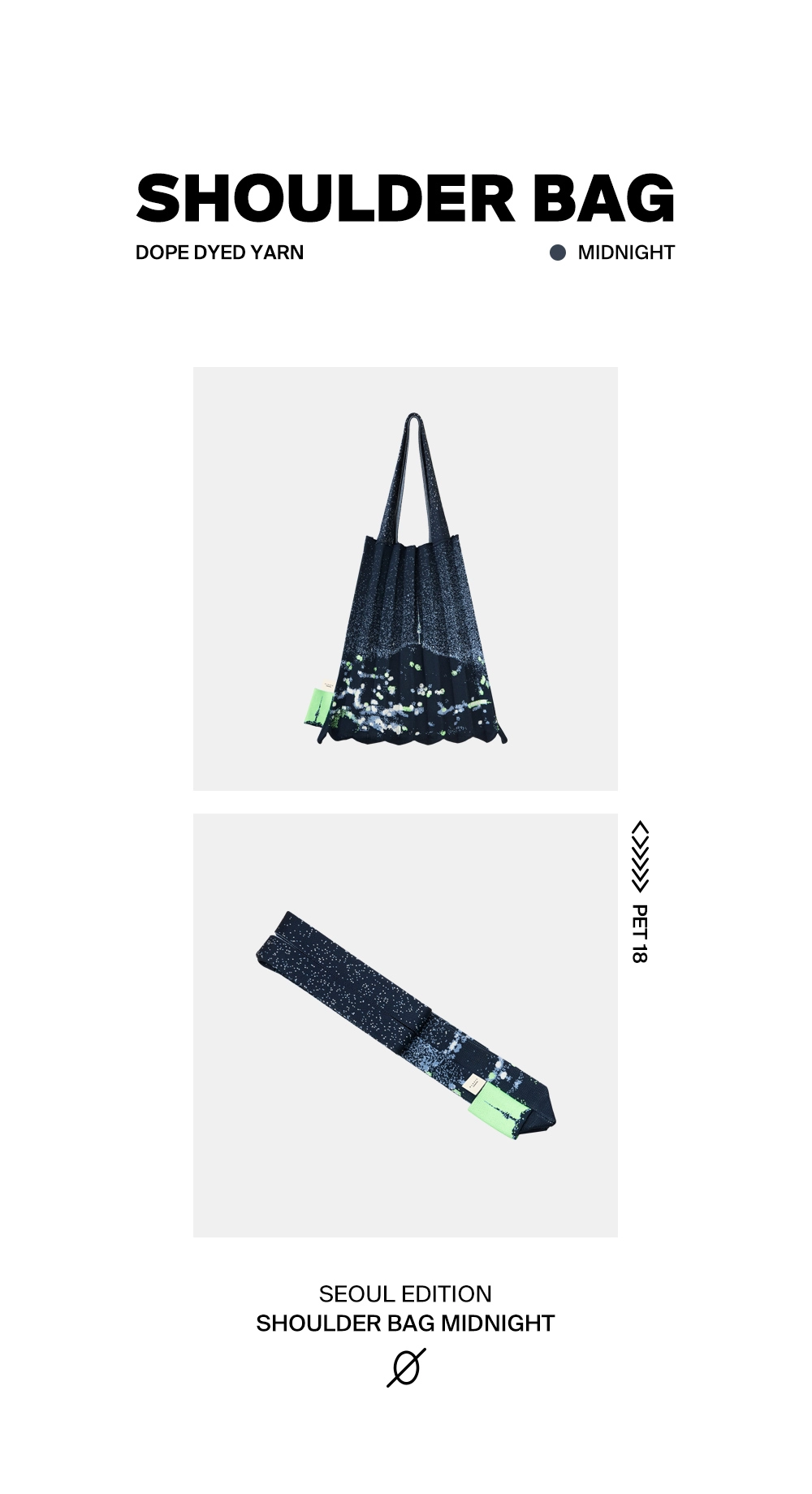 Shoulder Bag SEOUL Edition MidNight : PLEATSMAMA