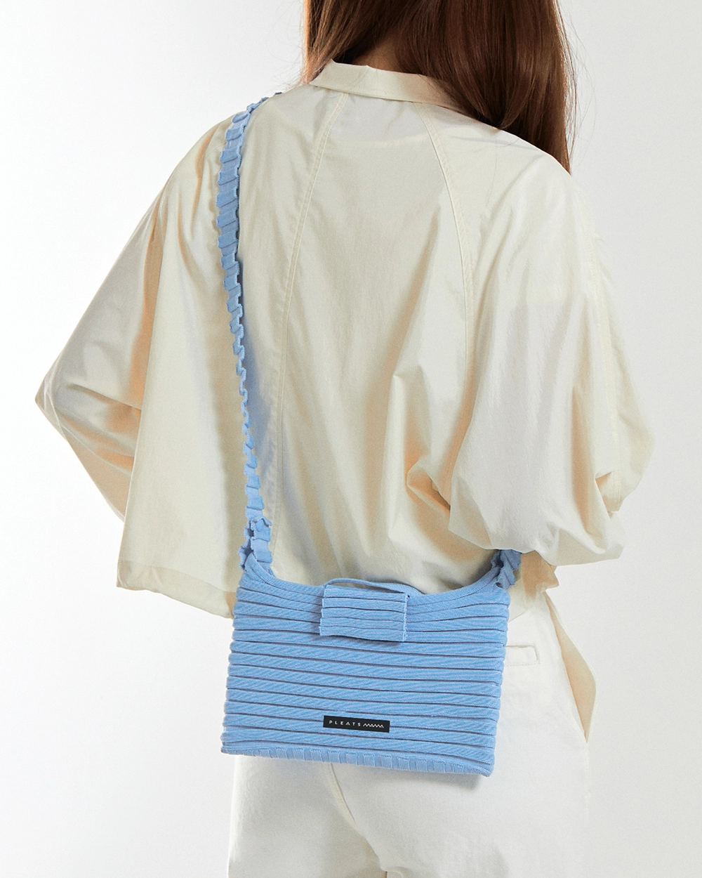 New Melody Bag M Light Blue : PLEATSMAMA: Sustainable Knit