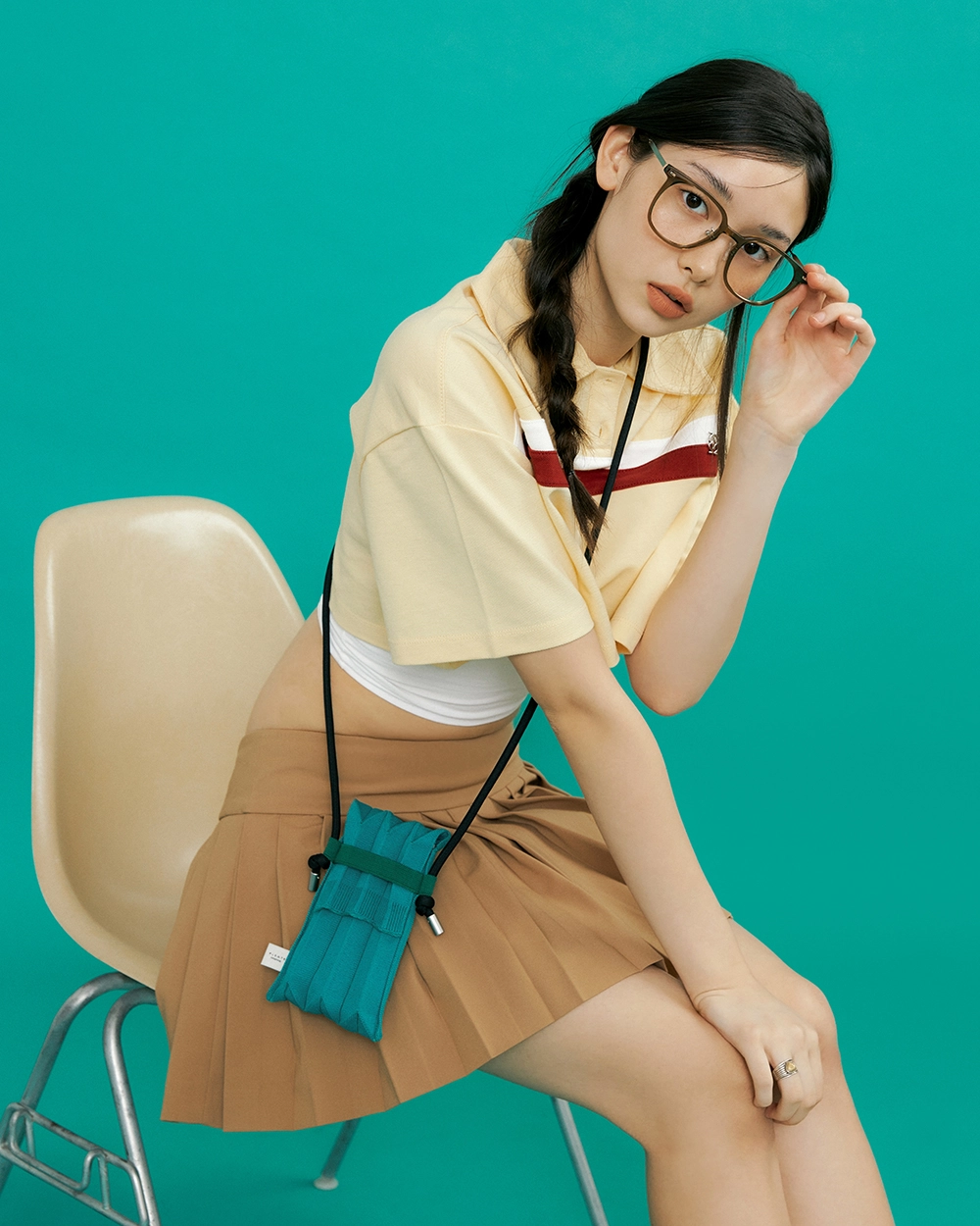 大人気【PLEATSMAMA】Knit Pleats NANO Bag (9 色) Nano Bag Green : PLEATSMAMA: Sustainable Knit Pleats Bag