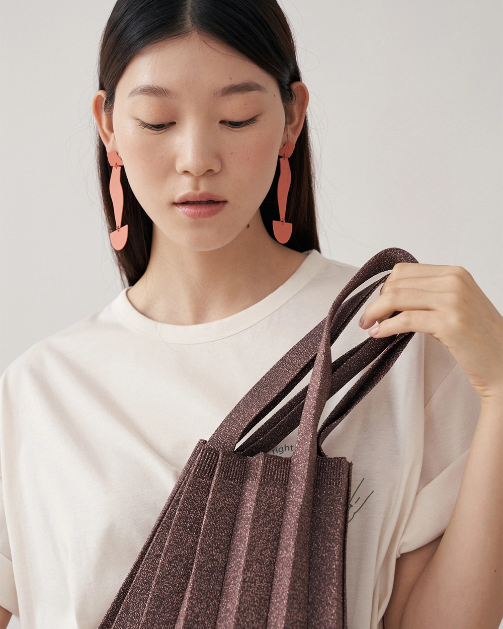 PLEATS MAMA 正規品関税込み TOTE BAG GLITTER GOLD Tote Bag