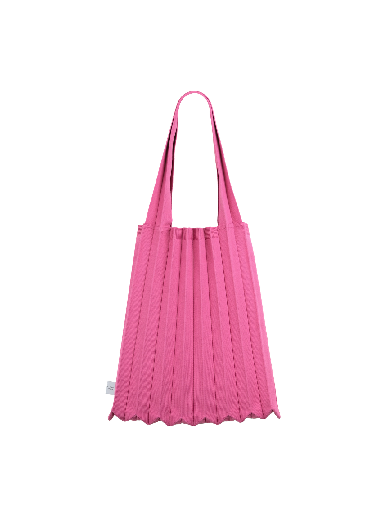 PLEATS MAMA 正規品関税込み 2WAY BAG STIRIPE REDPINK PLEATSMAMA: Sustainable Knit Pleats Bag
