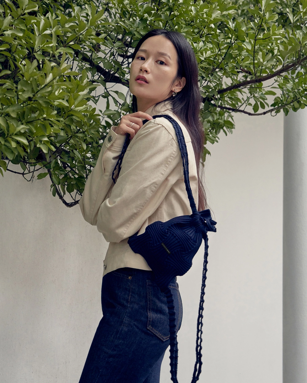 未使用 PLEATS MAMA BOW BACKPACK MIDNIGHT Bow BackPack Midnight : PLEATSMAMA: Sustainable Knit Pleats Bag