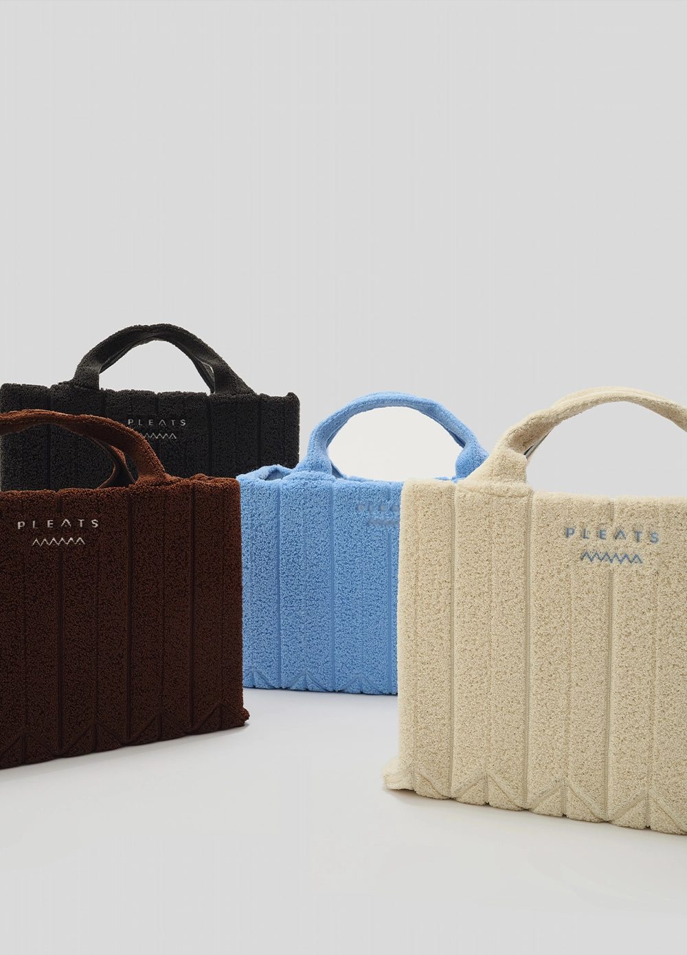 PLEATS MAMA ♥ Poodle Oversized Tote Bag /追跡付 POODLE OVERSIZED TOTE BAG BABY BLUE : PLEATSMAMA
