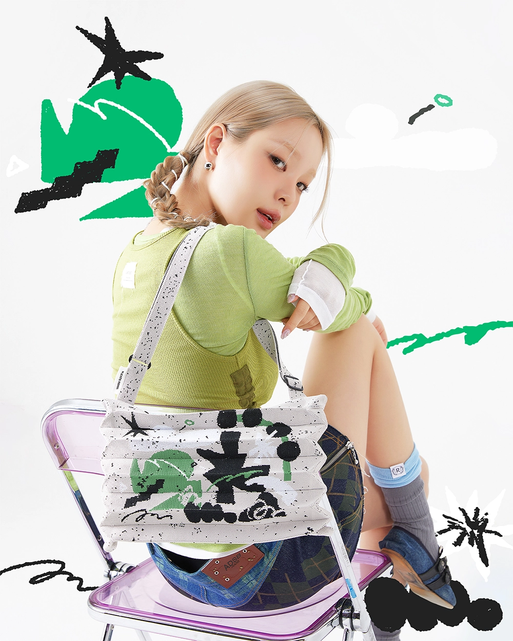 ◆PLEATS MAMA◆ New Shakosh Bag Bultina Market Edition Gray New Sacoche Bag Bultina Market Edition Grey : PLEATSMAMA