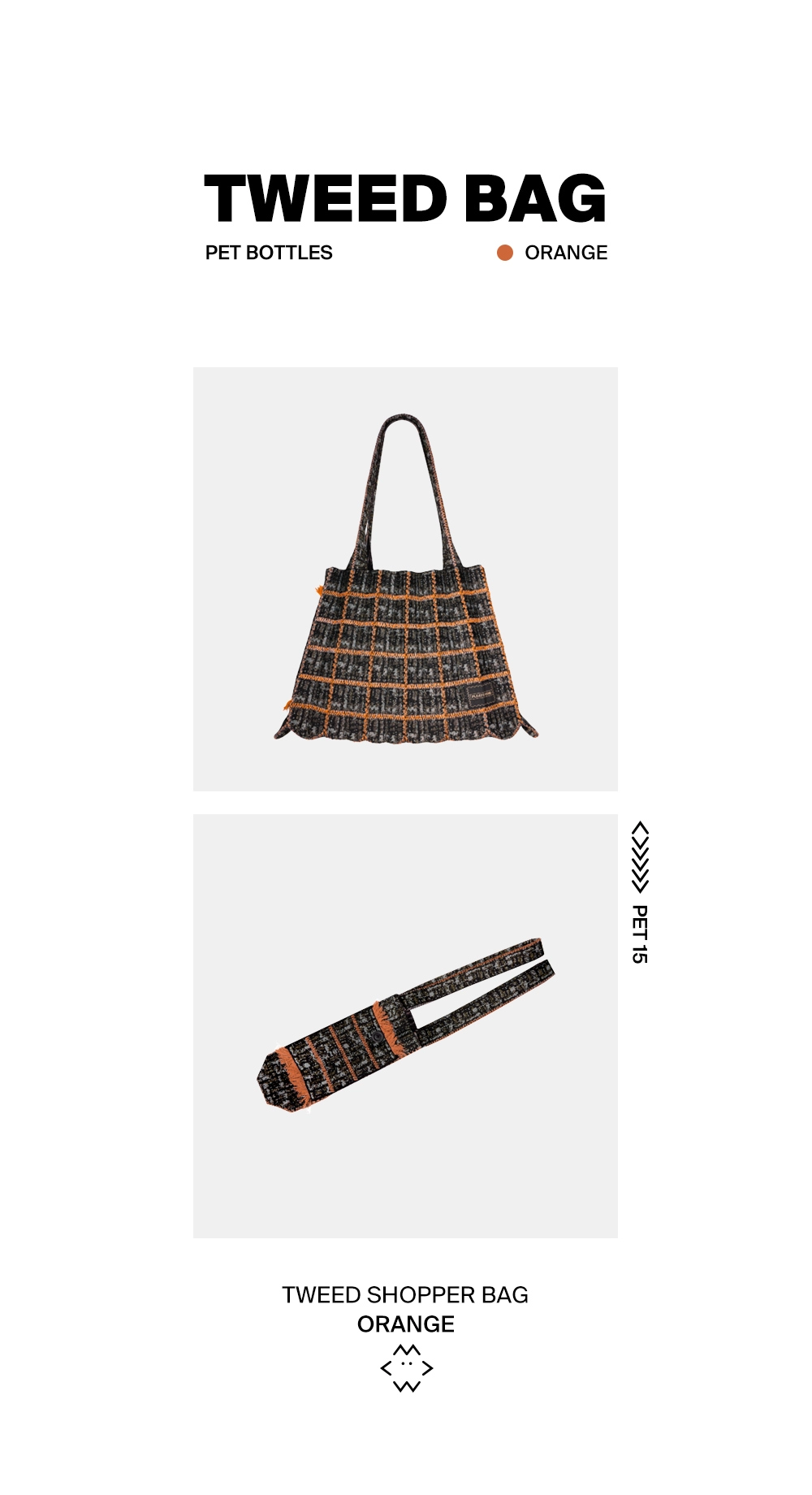 PLEATS MAMA ♥ Tweed shopper bag /追跡付 b1144ee025039.jpg