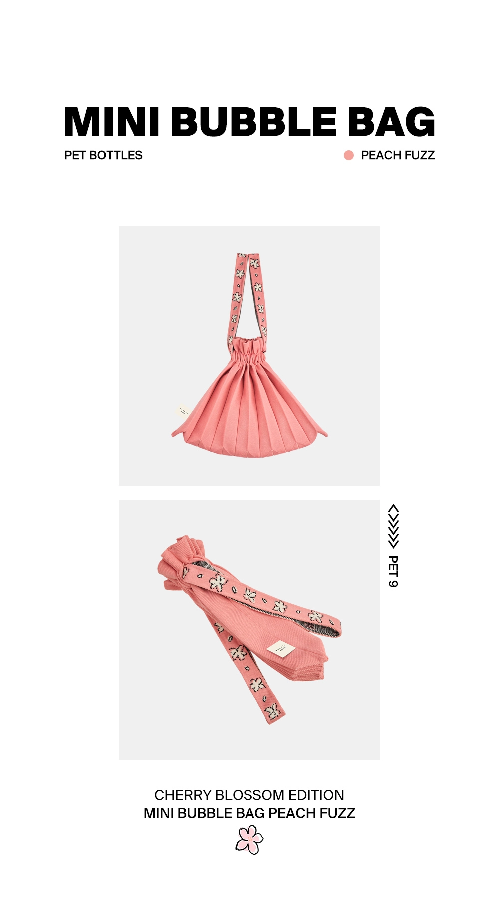 CHERRY BLOSSOM EDITION] Mini Bubble Bag Peach Fuzz